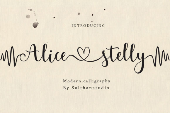 Alice Stelly: The Romantic Script Handwritten Font for Elegant Branding