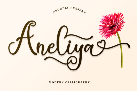 Aneliya Script Handwritten Font for Luxury Branding