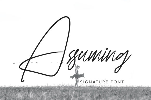 Assuming: A Romantic Script Handwritten Typeface for Editorial Design