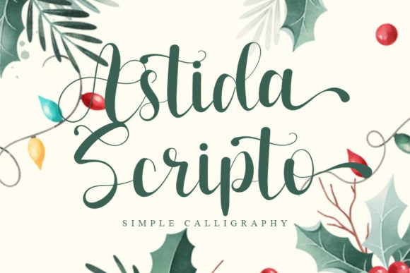 Astida Scripto: The Romantic Script Typeface for Luxury Campaigns