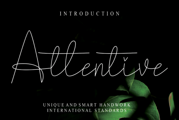 Attentive: A Delicate Script Handwritten Font for Elegant Craft Projects
