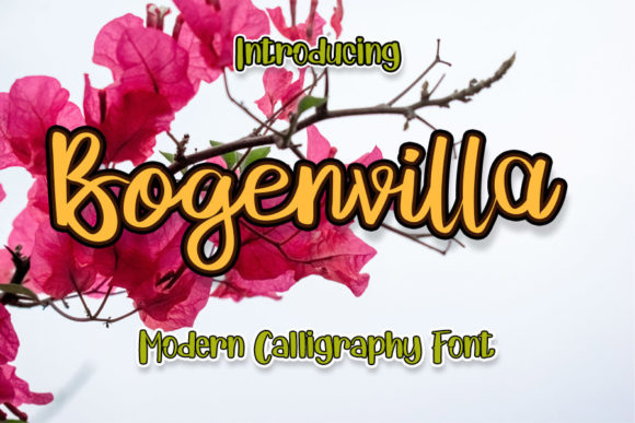 Bogenvilla Handwritten Font for Romantic Craft Designs