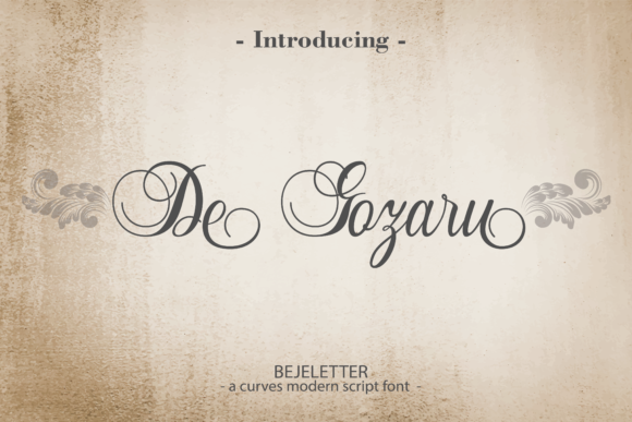 De Gozaru Typeface Review: Elegant Script for Branding