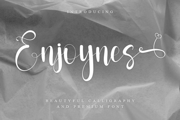 Enjoynes: A Delicate Script Handwritten Font for Boutique Branding