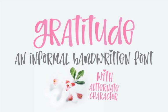 Gratitude Handwritten Font Review for Crafters