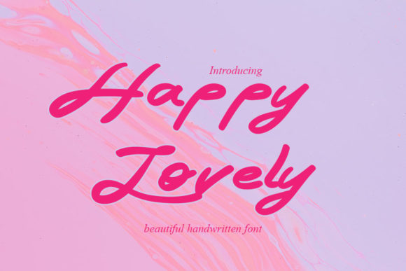 Happy Lovely Typeface Review for Campaign Design