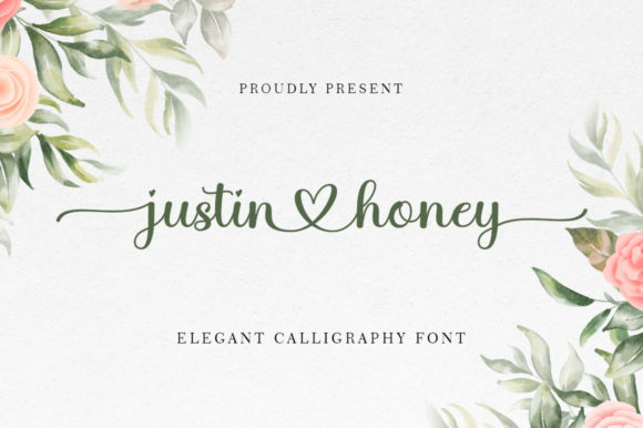 Justine Honey: A Romantic Script Font for Editorial Design