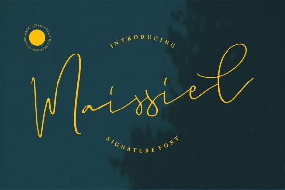 Maissiel: A Unique Handwritten Font for Versatile Branding