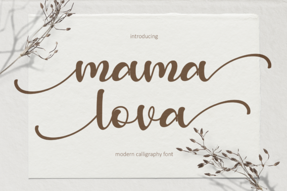 Mama Lova: The Elegant Script Handwritten Font for Editorial Design