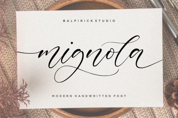 Mignola: A Stylish Script Handwritten Font for Creative Branding