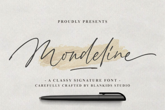 Mondeline: An Elegant Script Handwritten Font for Editorial Design