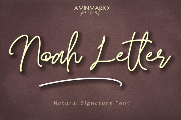 Noah Letter: The Script Handwritten Font for Luxury Campaign Visuals