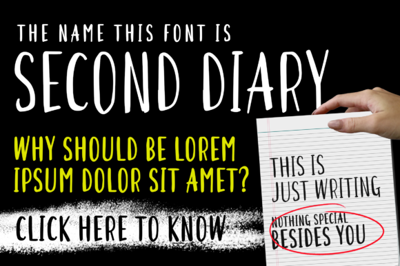Second Diary: The Handwritten Font for Authentic Web Design
