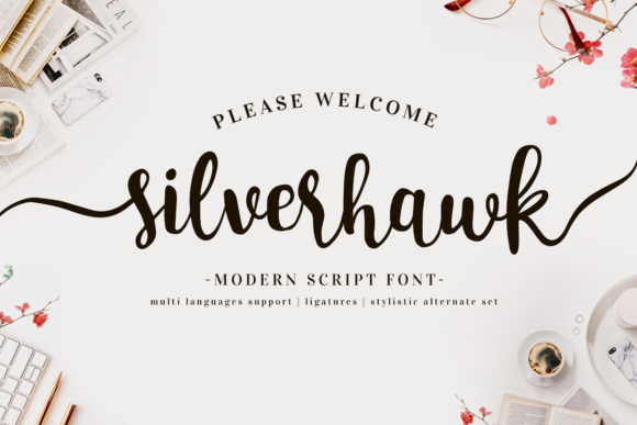 Silverhawk: A Flowing Handwritten Font for Elegant Editorial Design