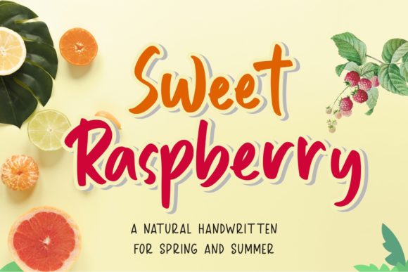 Sweet Raspberry: A Romantic Script Handwritten Font for Elegant Designs