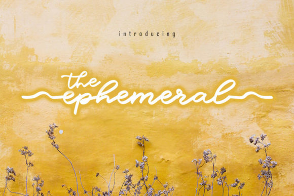 The Ephemeral Script Handwritten Typeface for Elegant Web Design
