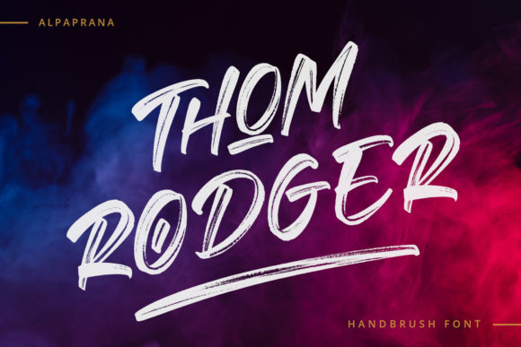 Thom Rodger Brushed Handwritten Font for Modern Web Design