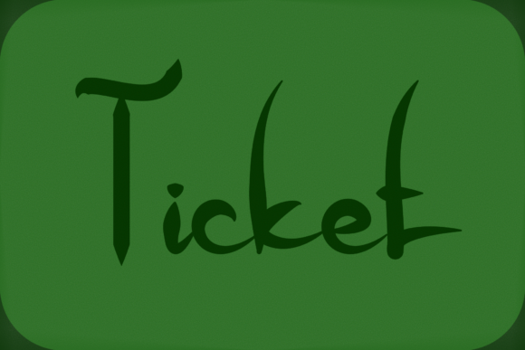 Ticket Script Handwritten Font for Editorial and Social Design