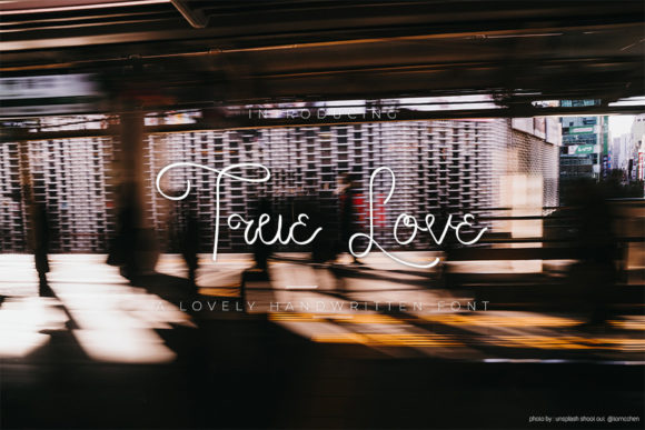 True Love: A Timeless Handwritten Font for Digital Branding