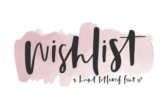 Wish List Typeface: A Handwritten Font for Editorial Design